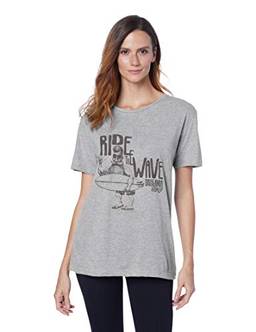 Camiseta  Ride The Wave, Joss, Feminino, Cinza, M