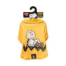 Camiseta Snoopy Charlie Zooz Pets para Cães Sleep Amarela - Tamanho G