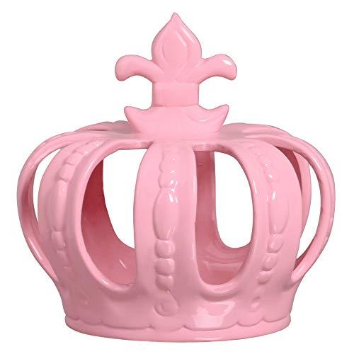 Coroa Para Enfeite Grande Ceramicas Pegorin Rosa Bebe No Voltagev