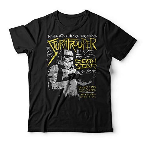 Camiseta Tour Stormtrooper, Studio Geek, Adulto Unissex, Preto, 4G
