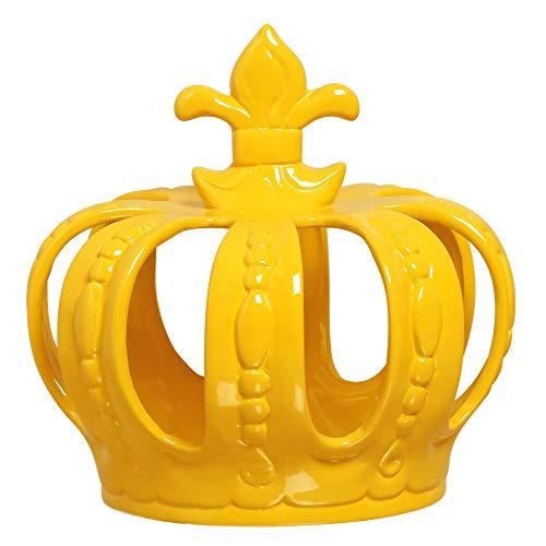 Coroa Para Enfeite Grande Ceramicas Pegorin Amarelo No Voltagev