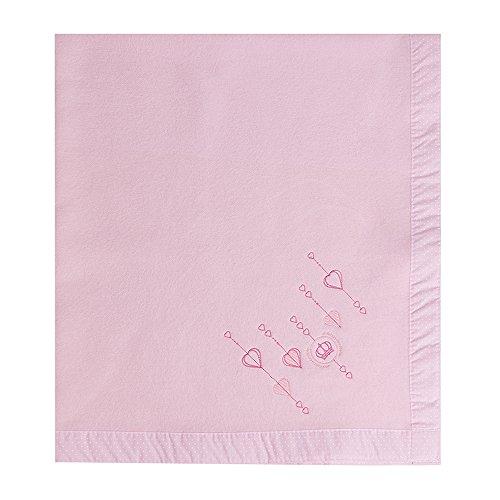 Cobertor Bordados, Papi Textil, Rosa, 1. 10Mx90Cm