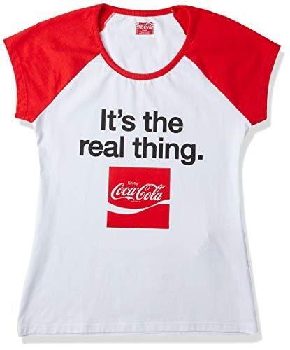 Coca-Cola Jeans, Camiseta Aroma Estampada, Feminino, Branco, P