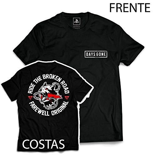 Camiseta Days Gone - Farewell Original/ Cor Preta / G   Banana Geek Preto