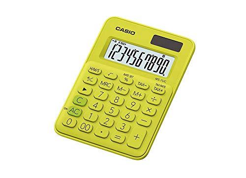 Mini Calculadora Casio de mesa c/ visor amplo 10 dígitos Casio, Verde