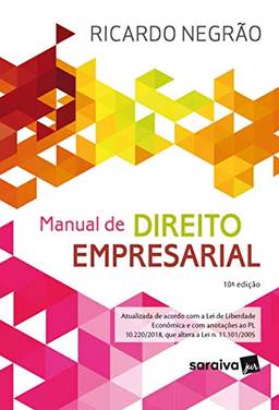 Manual de Direito Empresarial - 10ª Edição de 2020