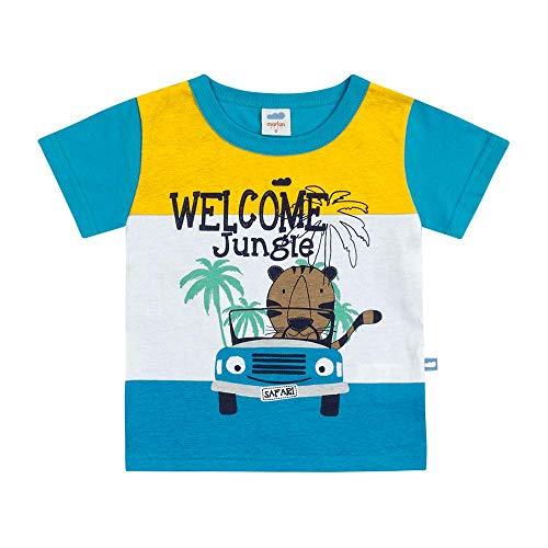 Camiseta Estampas, Baby Marlan,   Bebê Menino, Turquesa, GB