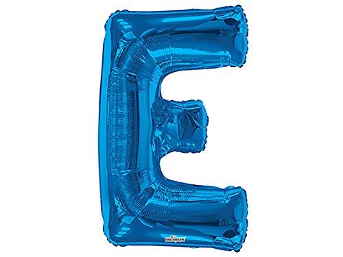 Balão Metalizado Supershape Letra E Azul Pack Regina Azul