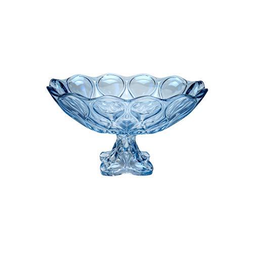 Fruteira de Cristal de Chumbo com Pé Rojemac Azul