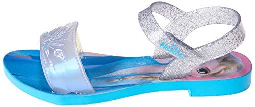 Sandália Disney Frozen Magic Snow Sandalia Promo Inf Meninas Azul/Vidro Glitter Prata 30