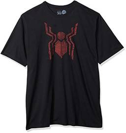 Camiseta Homem Aranha Simbolo, Studio Geek, Adulto Unissex, Preto, G