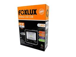 Refletor Led 20w 6500k Preto Bivolt Foxlux Foxlux