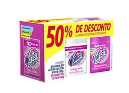 Vanish Tira Manchas Oxi Action Kit com 1 Pink 450 g e 1 Crystal White 450 g