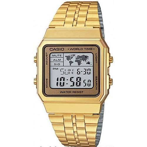 Relógio Masculino Casio Vintage World A500WGA9DF - Dourado
