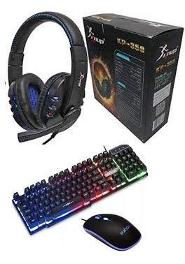 kit Gamer - Teclado + Mouse + Headset Led