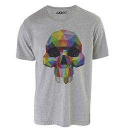 Camiseta Eleven Brand Cinza GG Masculina - Geometric Skull