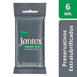 Conjunto de 6 Preservativos Lubrificados Confort Plus, Jontex