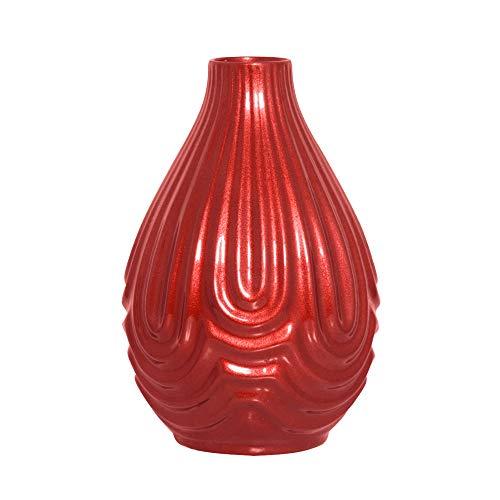 Vaso Vibrações Pequeno Ceramicas Pegorin Vermelho