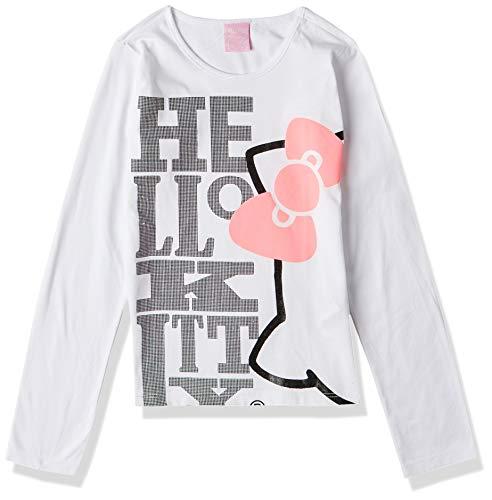 Blusa Estampada, Hello Kitty, Meninas, Branco, 12