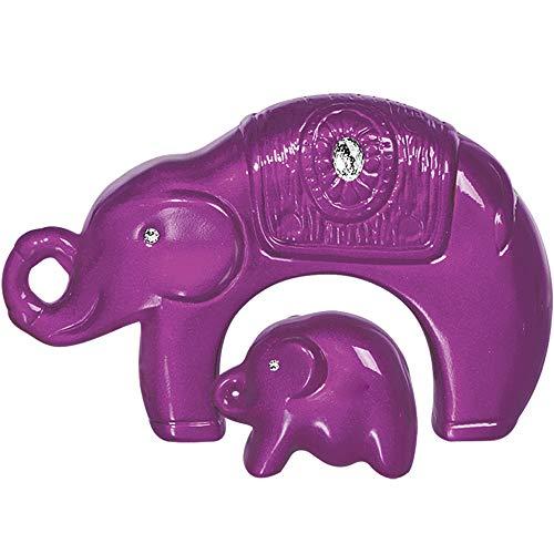 Duo Elefantes Mãe E Filhote Ceramicas Pegorin Orquidea