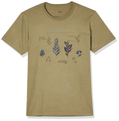 Camiseta Estampada, Forum, Masculino, Verde Corsair, M