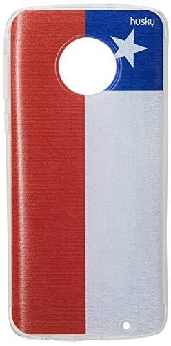 Capa Personalizada para Moto G6 Plus - Bandeira Chile, Husky, Proteção Completa (Carcaça+Tela), Colorido