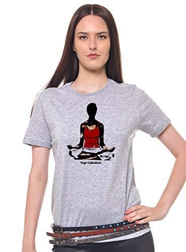Camiseta Estampada Yogga Collection, Joss, Feminino, Cinza, G