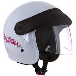 Pro Tork Capacete Liberty Compact Summer For Girls 58 Branco