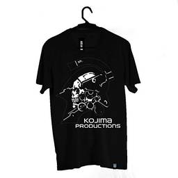 Camiseta Kojima Productions, Death Stranding, Adulto Unissex, Preto, P