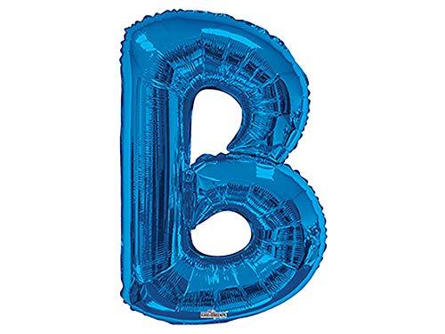 Balão Metalizado Supershape Letra B Azul Pack Regina Azul