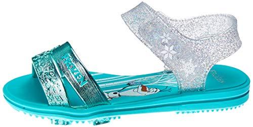 Sandália Disney Frozen Snowflake Sandalia Inf Meninas Azul/Verde Metalizado 25