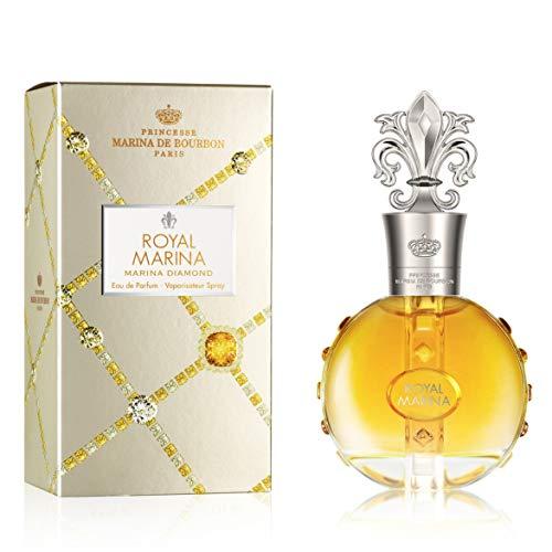 Royal Marina Diamond Eau de Parfum 30 ml Spray, Marina de Bourbon, Dourado/Prata
