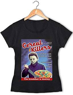 Camiseta Baby Look Cereal Killer Michael Myers