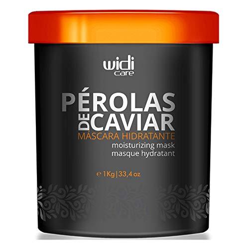 Máscara Hidratante Pérolas de Caviar, 1 kg, Widi Care, Preto, Grande