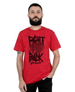 Camiseta Fight Back, Bleed American, Masculino, Vermelho, G