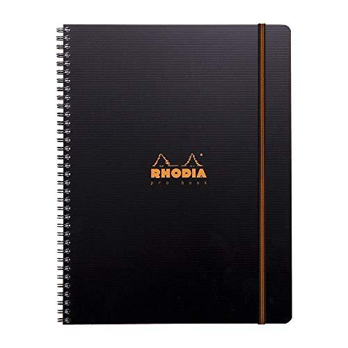 Rhodia Caderno Pro Book com Espiral A4+, Preto, Pacote de 1