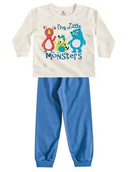 Pijama Blusão e Calça em Moletinho My Little Monsters Brandili
