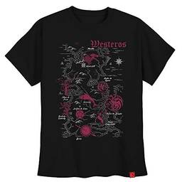 Camiseta Game Of Thrones Mapa Westeros Camisas Got GG