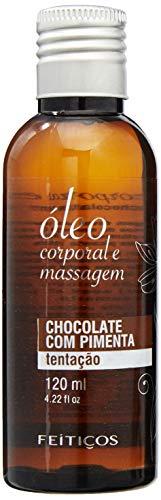 Óleo Corporal Aromático Para Massagem 120ml - Feitiços Aromáticos - Aroma: Chocolate Com Pimenta, Feitiços Aromáticos