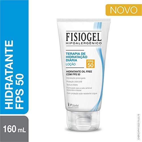 Loção Hidratante Facial Terapia de Hidratação Diária FPS50, Fisiogel, 160ml