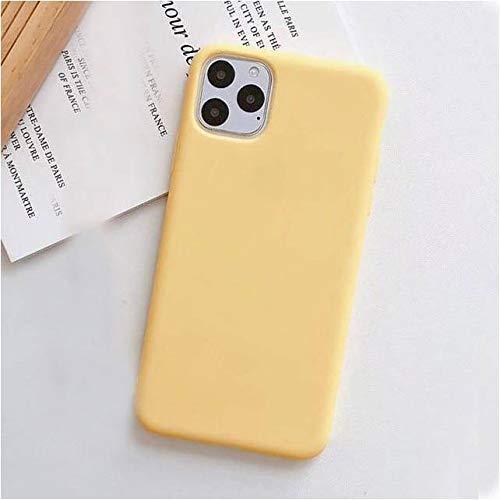 Capa Case Silicone Aveludada para iPhone XS MAX 6,5 polegadas (Mellow Yellow)