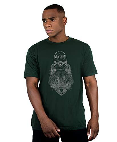 Camiseta Wolfskater, Ventura, Masculino, Verde Escuro, G