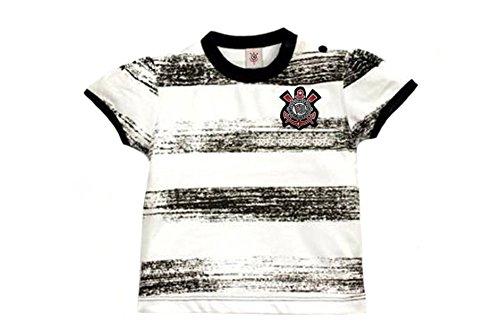 Camiseta Corinthians, Rêve D'or Sport, Meninas, Branco/Preto, M