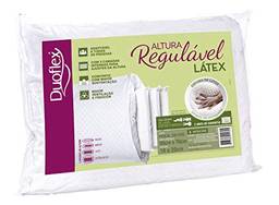 Travesseiro Altura Regulável Duoflex Branco Para fronha 50cmx70cm Espuma 100% Látex
