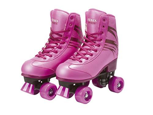 Patins Quatro Rodas Roller Skate Fenix Rosa