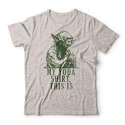 Camiseta My Yoda Shirt, Studio Geek, Adulto Unissex, Mescla Cinza, M