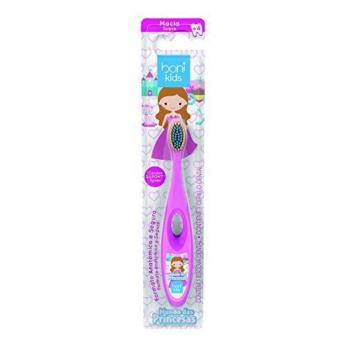 Escova Dental Infantil Macia Boni Kids Mundo das Princesas, Ultra Action