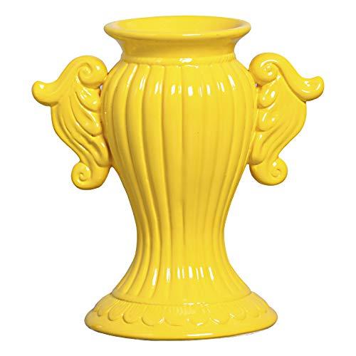 Vaso Romano Gr Duas Alças Ceramicas Pegorin Amarelo