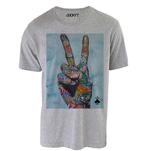 Camiseta Eleven Brand Cinza G Masculina - Peace and Lucky