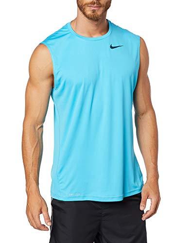 Camiseta Sem Manga Hydroguard Nike Homens M Azul